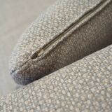 Canapé d'angle gris, design scandinave, années 00