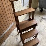Old library step stool chair