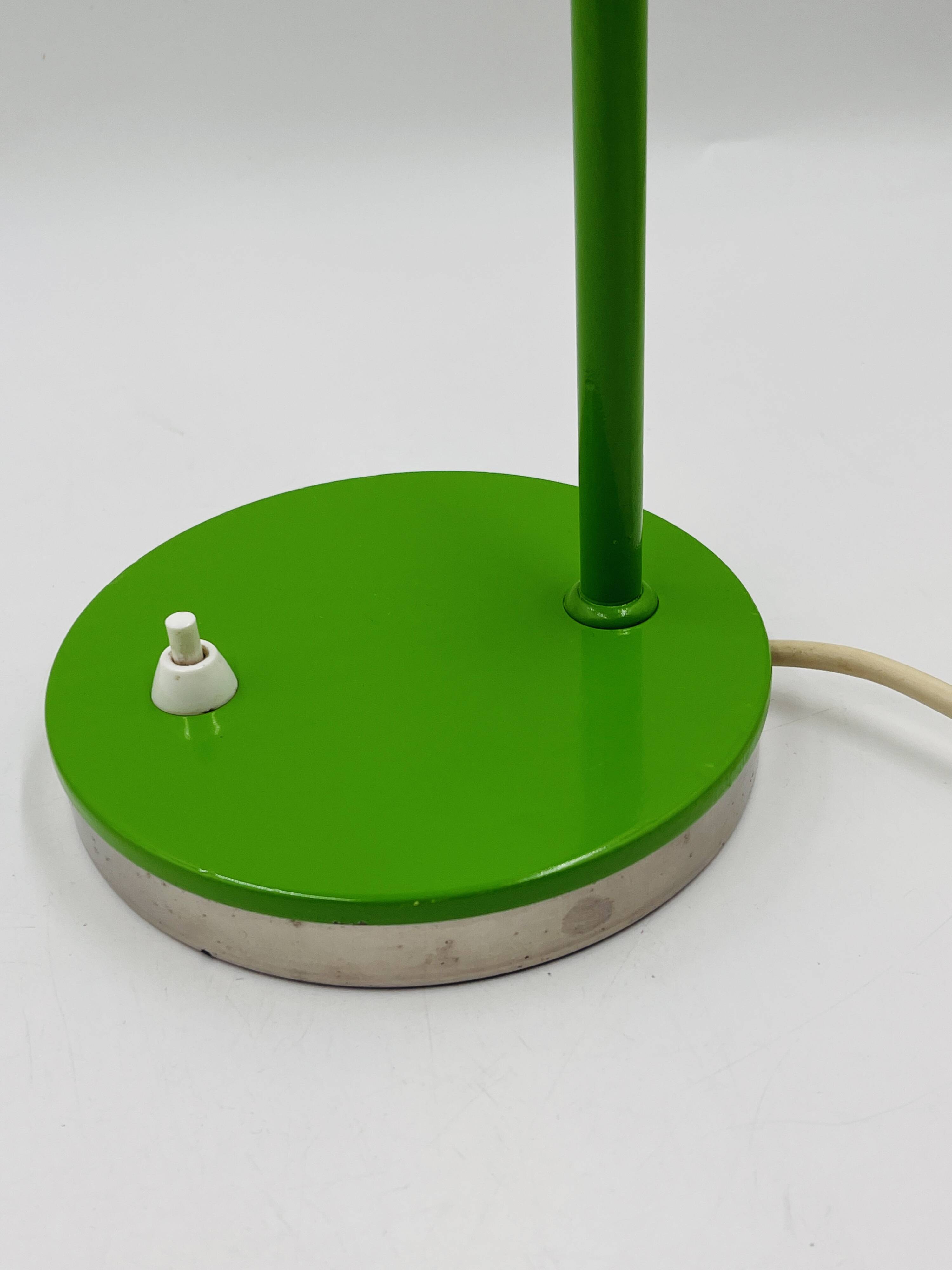 Green designer desk lamp