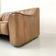 Mid-Century Swiss Cognac Leather DeSede DS-44  Extendable 2-seater Sofa by DeSede 1970s.