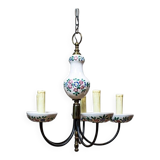 Faience Pendant Lamp, 1960s
