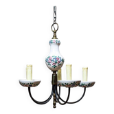Faience Pendant Lamp, 1960s