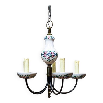 Lampe suspendue en faïence, années 1960