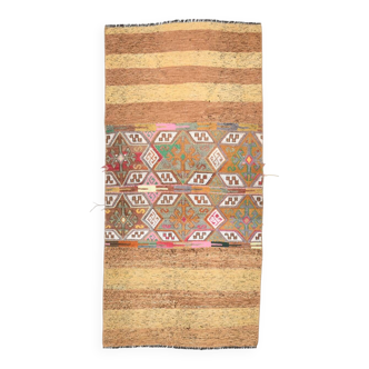 Handmade Wool Vintage Kilim Rug, 83x173Cm