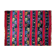 Romanian wool rug, red background with delicate colourful flowers