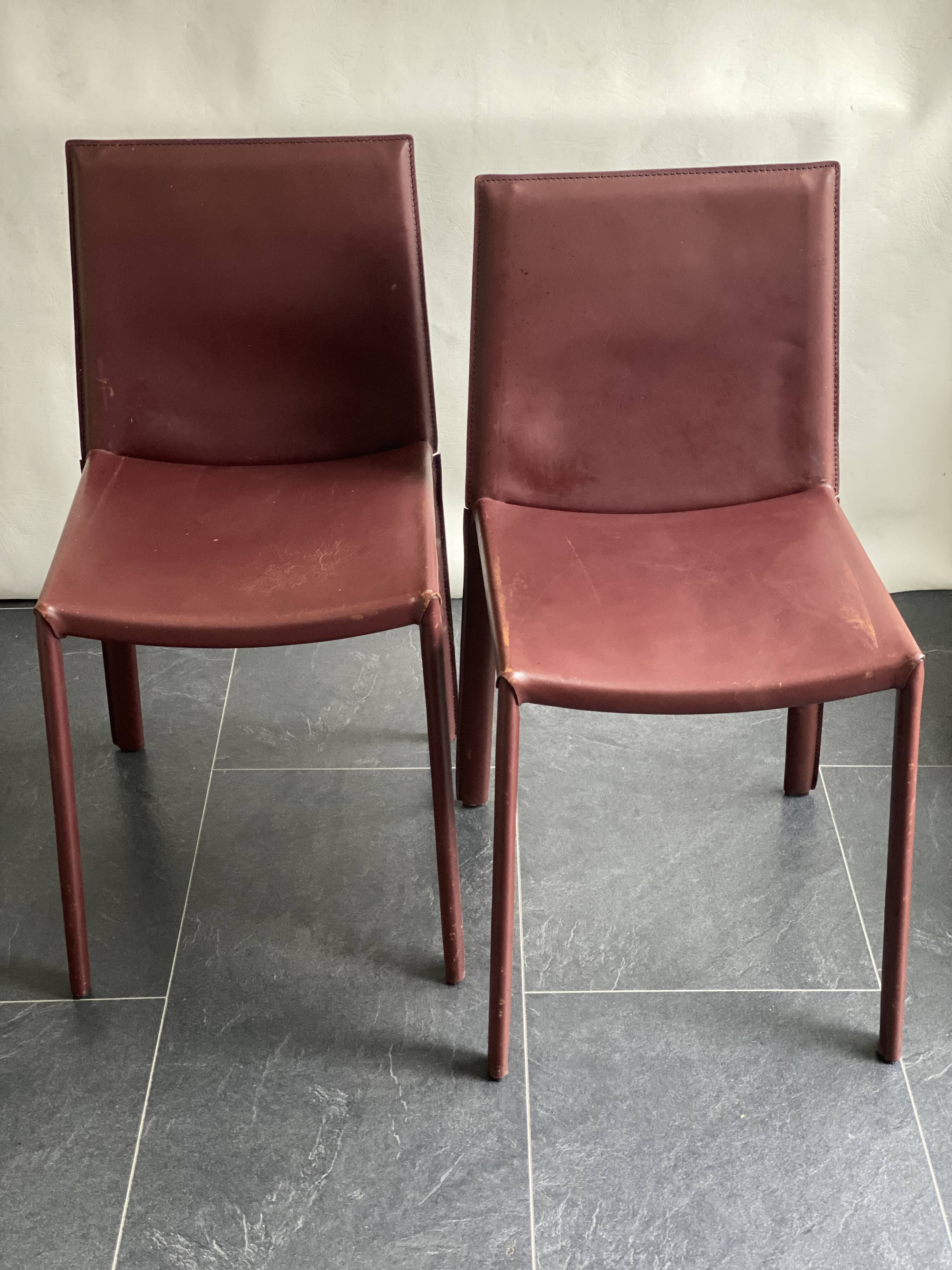 Pair of 1970s Italian Arben dining chairs