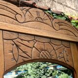 Parisian art deco wardrobe solid raw oak 1930