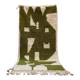 Handmade pure wool traditional green rug 140 x 260 cm