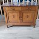 Art Deco oak and marble sideboard