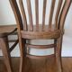 Two chairs solid oak patinated early twentieth century