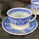 Villeroy and Boch Burgenland head to head breakfast cups blue