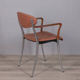 Set of 5 vintage 1980s Coro chairs with armrests, designed by Origlia