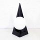 Pyramid lamp in ceramics 70s/80s