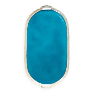 Grand plat ovale vintage porcelaine Victoria Tchécoslovaquie 45 cm - Art déco années 30