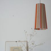 Garance model pendant lamp - hand-woven lamps - Unique woven yarn shade - t pendant lamp