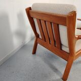 Juul Kristensen teak armchair pair for Glostrup, Denmark 60s