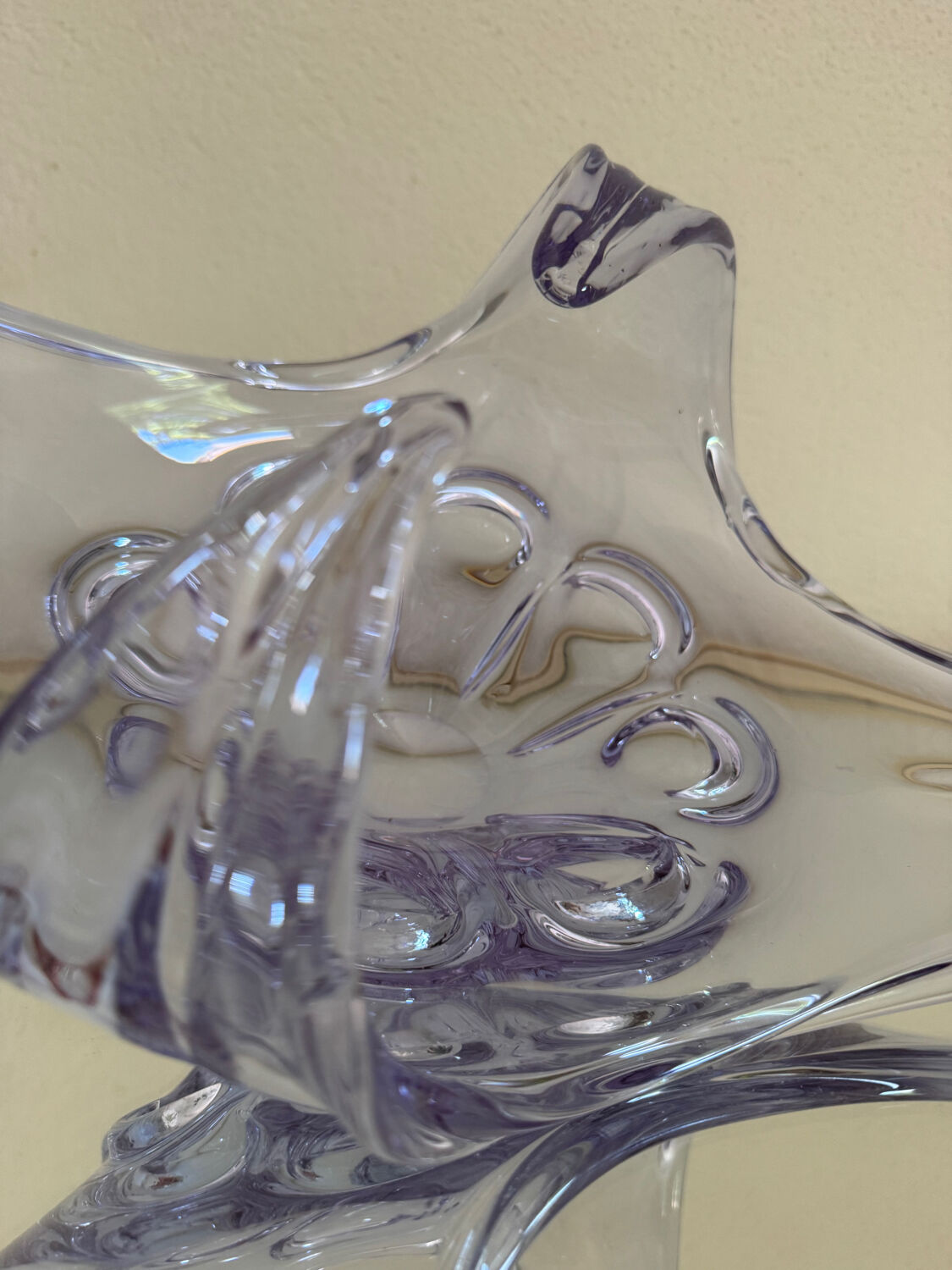 Neodymium crystal cup from the 60s