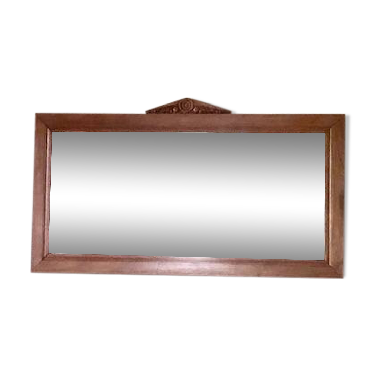 Large Art Deco wooden mirror