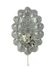 60s 70s wall lamp made of glass & metal bubble wall sconce space age design