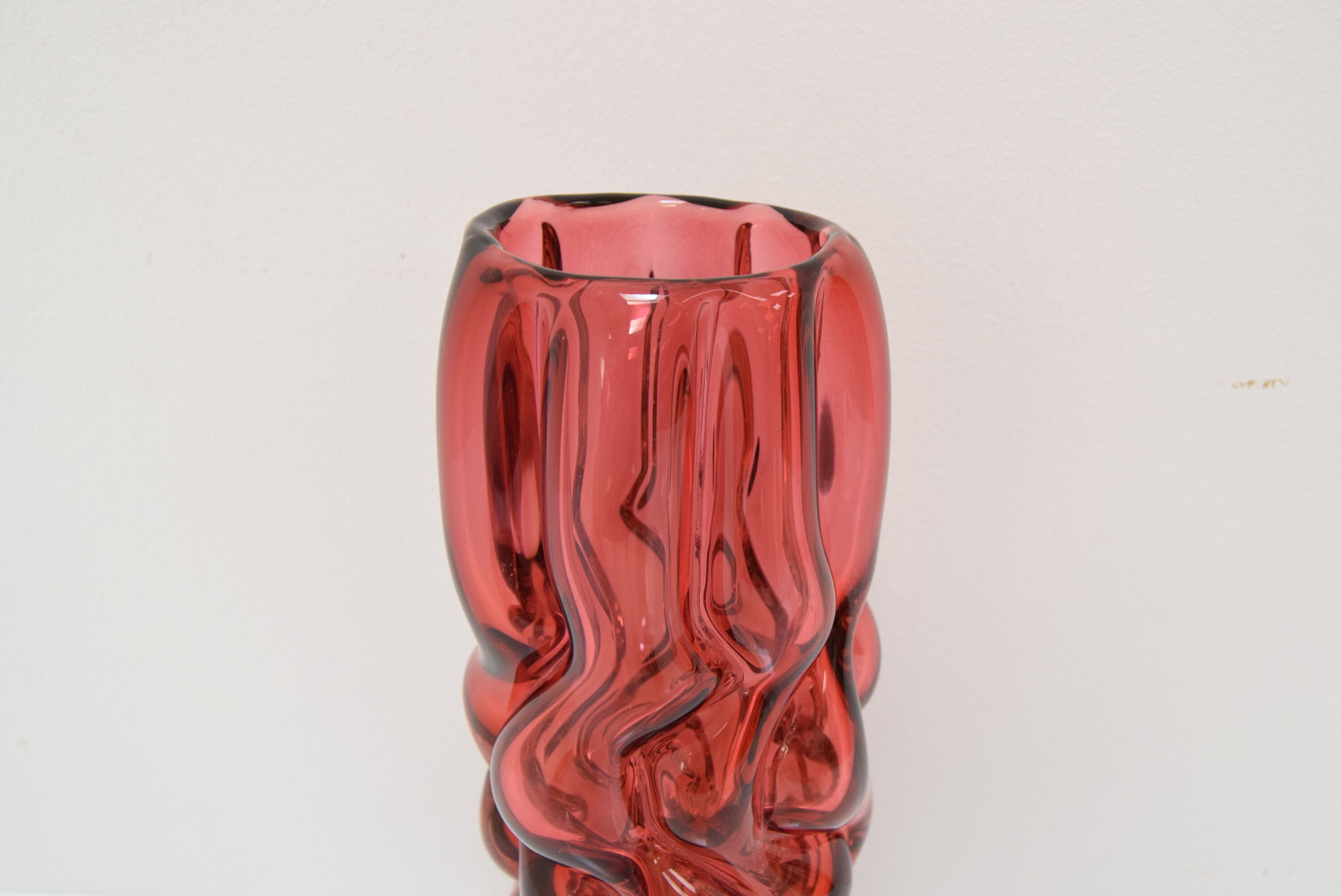 Glass Vase by Pavel Hlava for Crystalex Nový Bor,1970's.