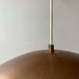 Vintage copper pendant light, Sweden 1960s
