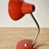Vintage desk or bedside lamp - red metal