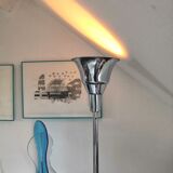 30s art deco floor lamp in chrome metal