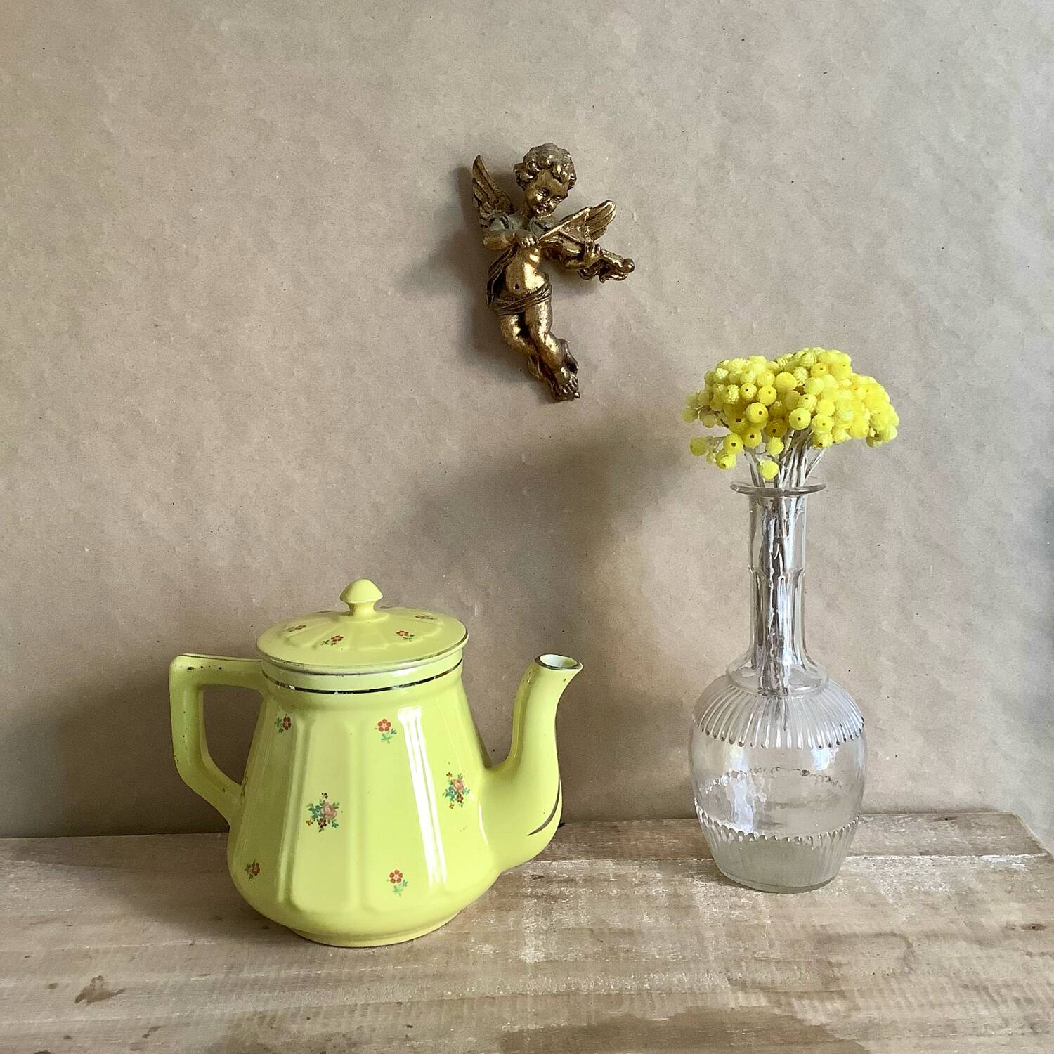 Yellow teapot