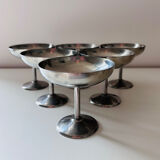 Service of 6 stainless steel cutlery sets.