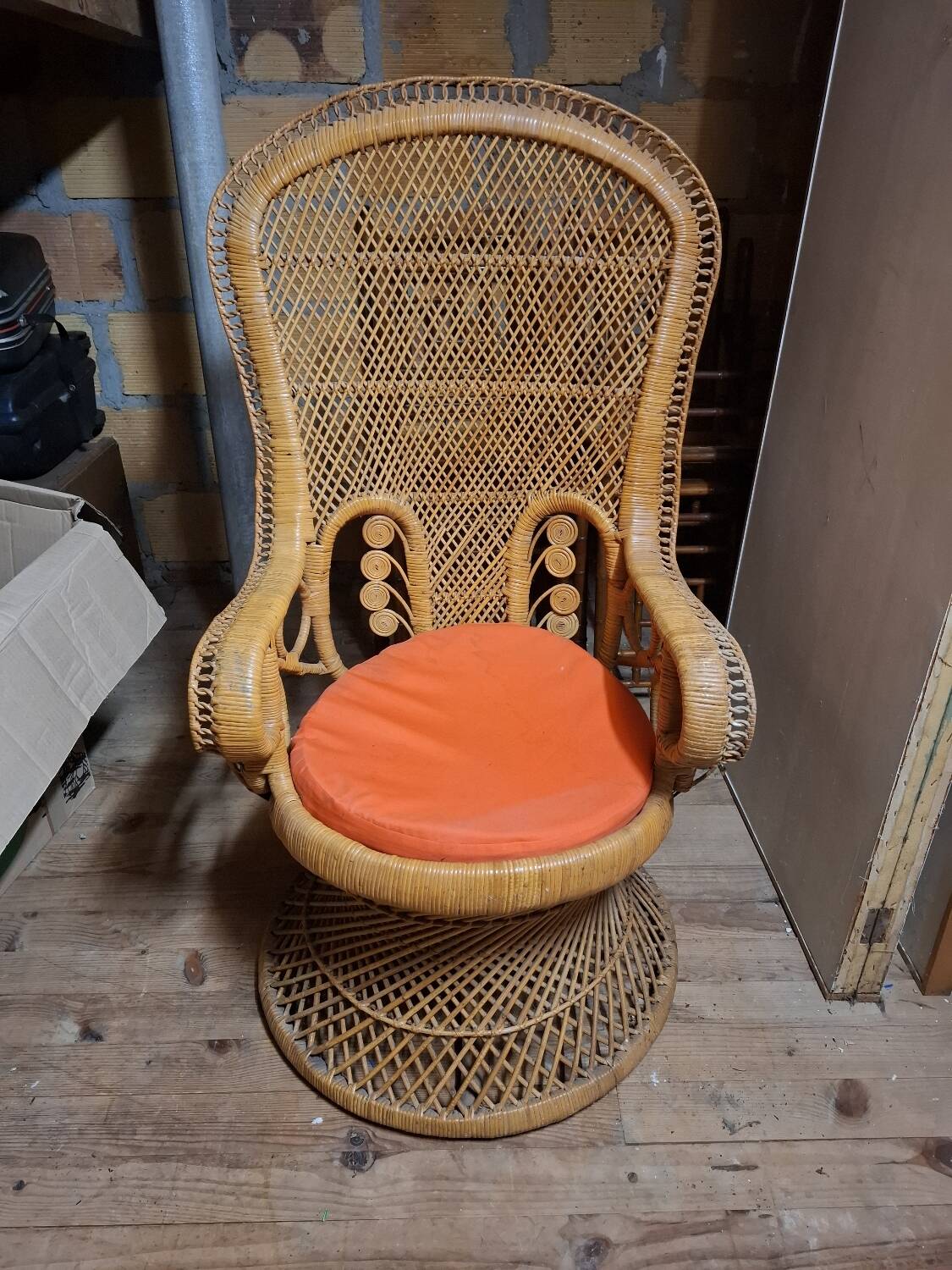 Emmanuelle rattan armchair
