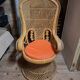 Emmanuelle rattan armchair
