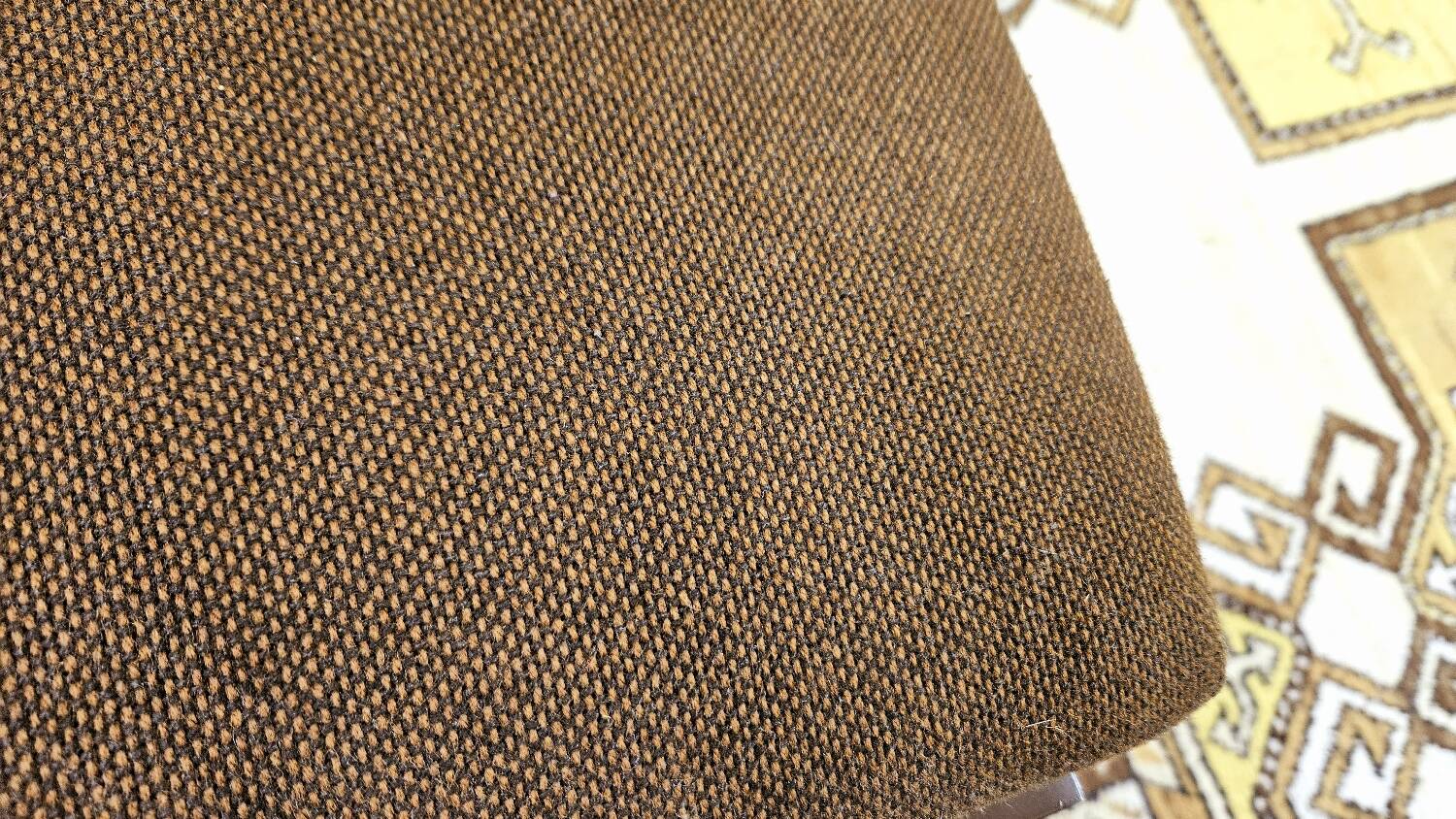 Set of 6 vintage black metal chairs from the 1970s