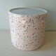 Cache pot ceramic pink way terrazzo of the 1980s