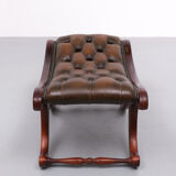 Chesterfield Mahogany Ottoman, England