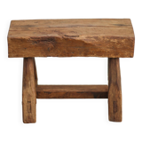 Vintage stool, wooden stool, antique stool, plant stand, small bench