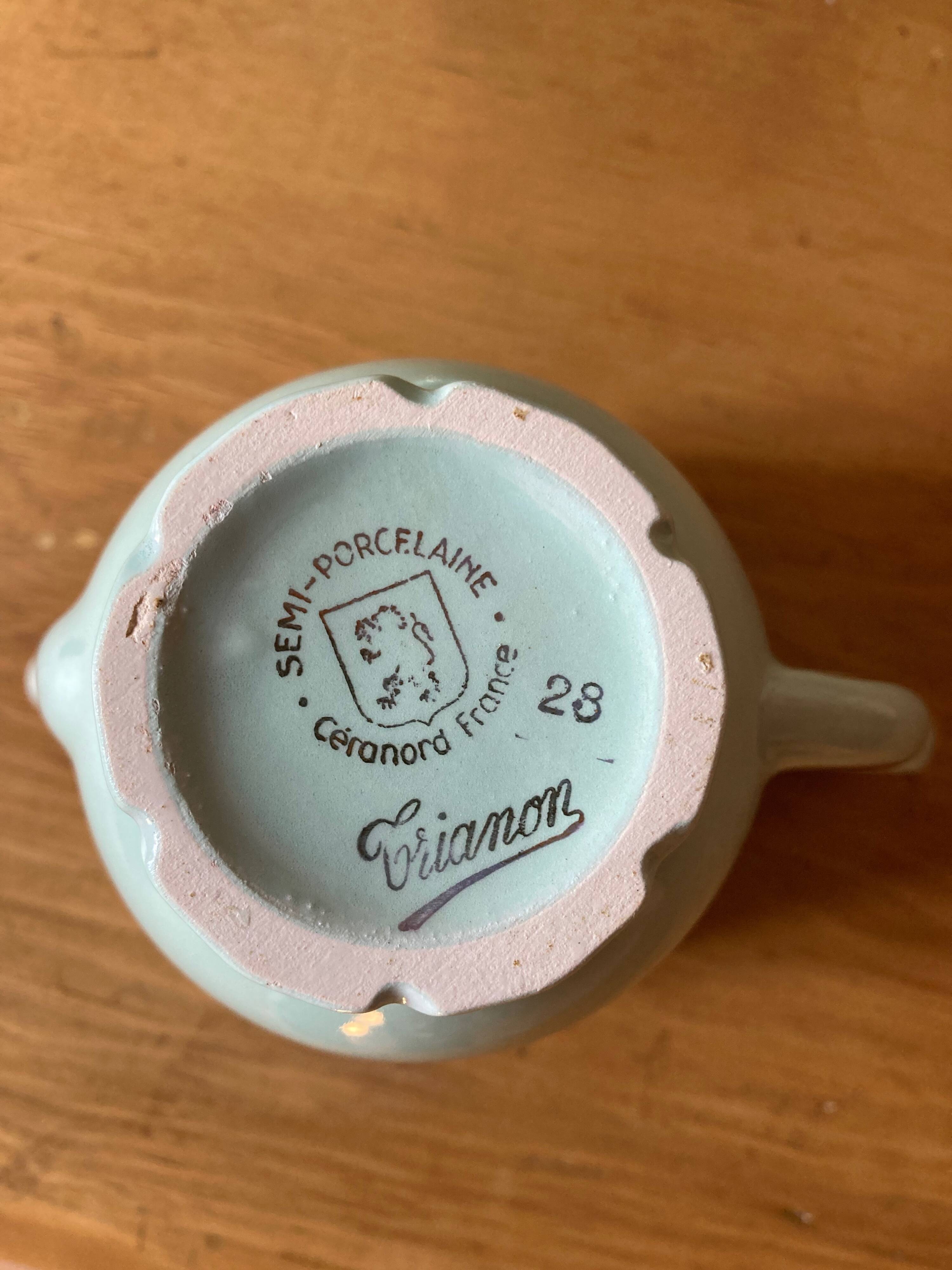 Coffee service - Céranord, Saint-Amand, Trianon model, 1970s