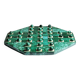Octagonal solitaire in malachite and bakelite vintage 50s-60s