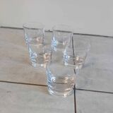 Ensemble de 5 verres à Wisky signés " Sèvres Cristal France"