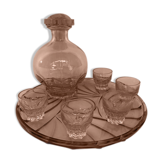 Lot plateau, carafe et verres