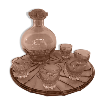 Tray, carafe and glasses