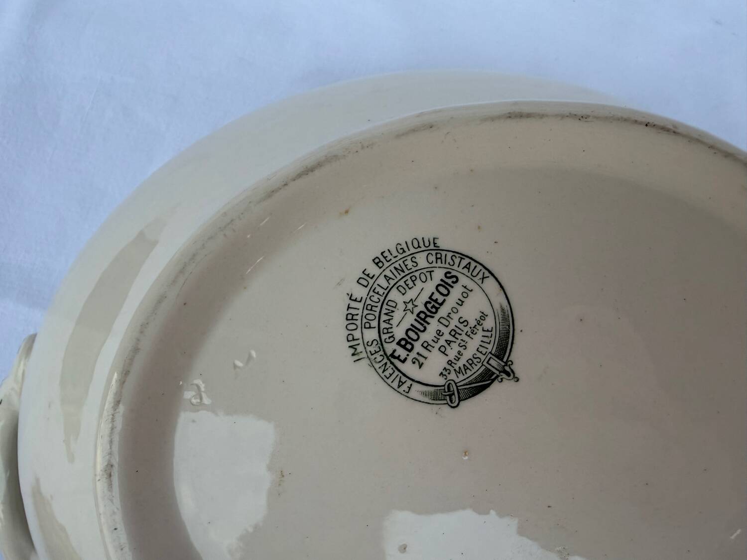E. Bourgeois Porcelain Tureen