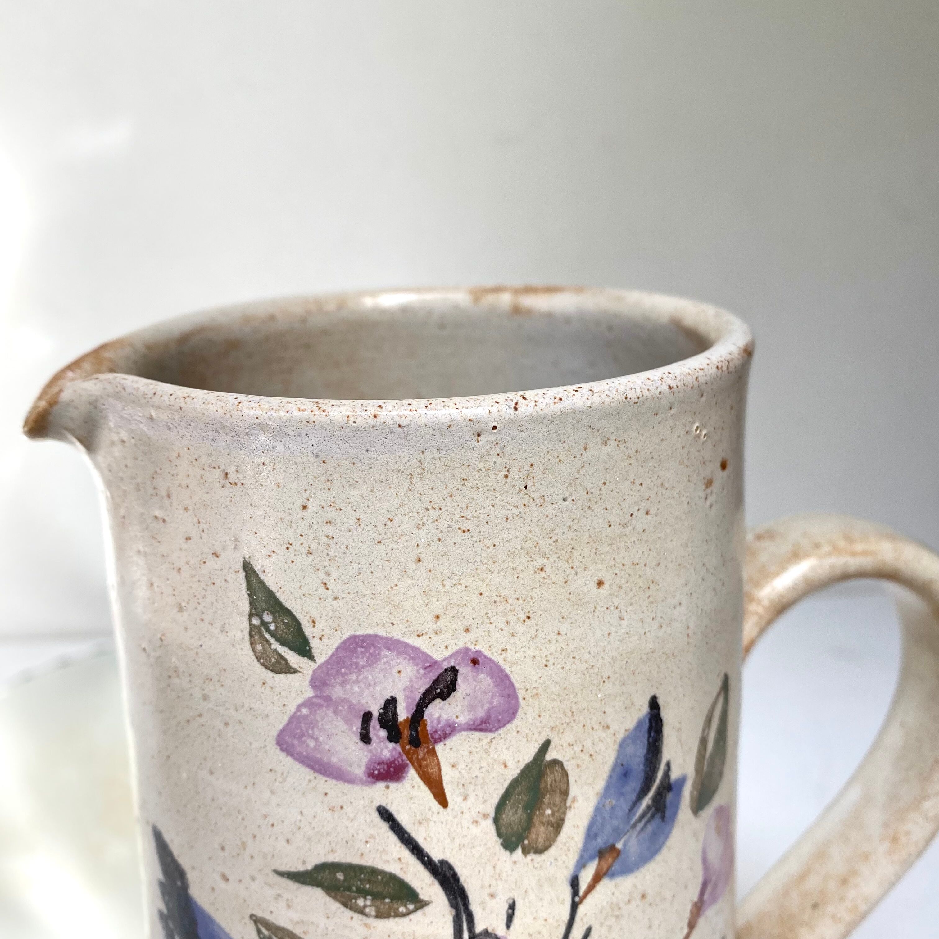 Vintage stoneware pitcher