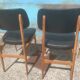 Chaise vintage skaï noir