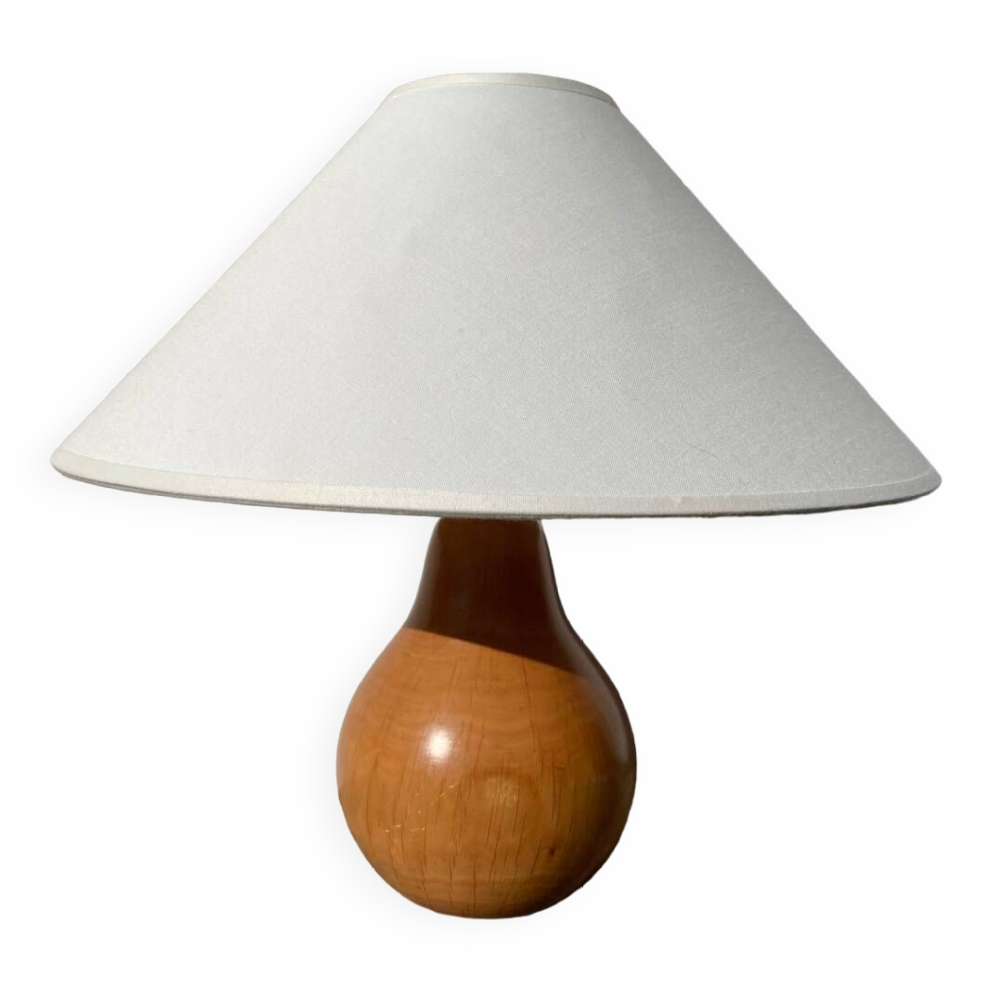 Wooden pear lamp 1980