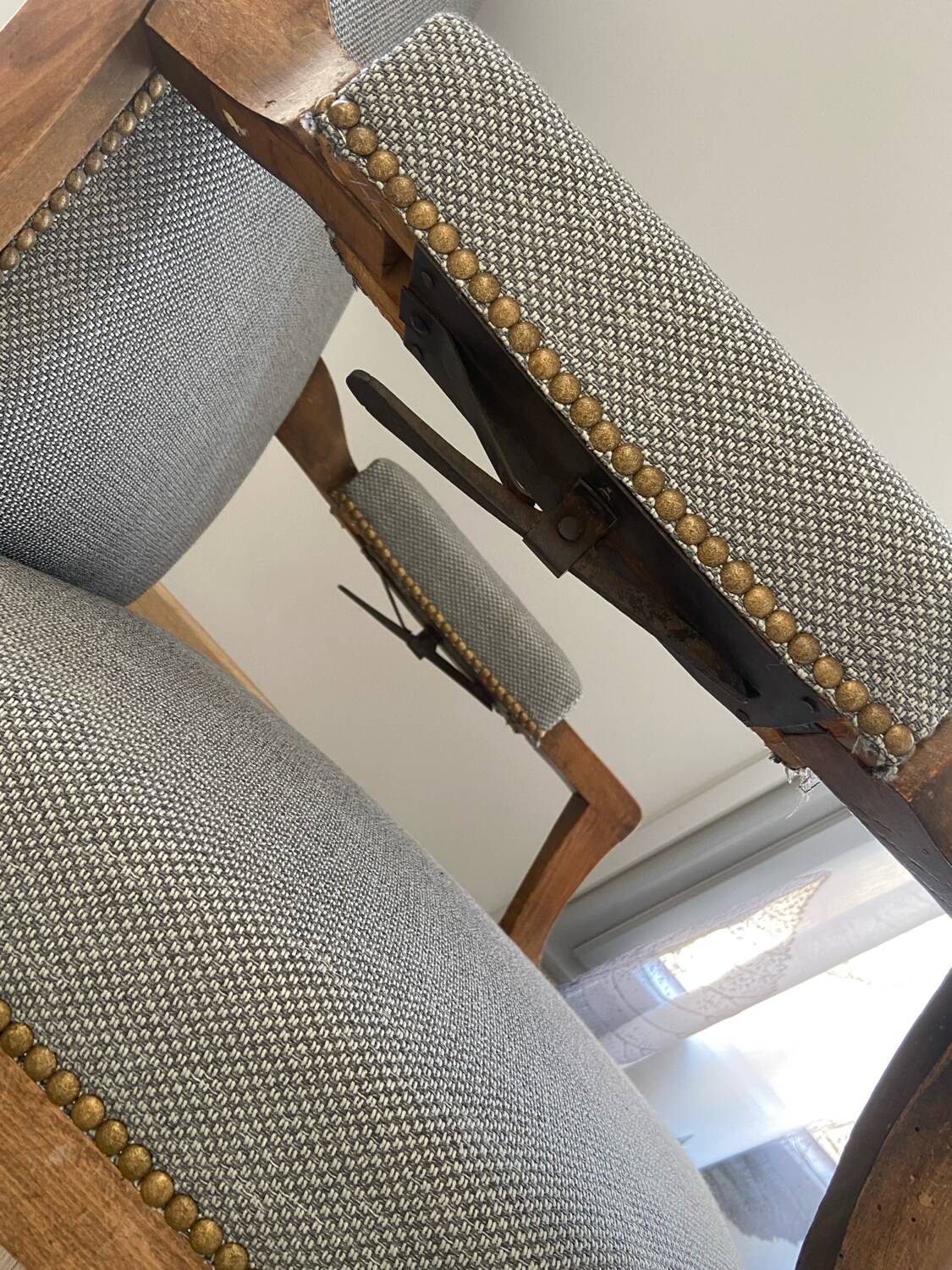 Late 19th century Voltaire rocking chair