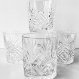 Set of 4 Hollywood Regency Cocktail Whiskey Glasses