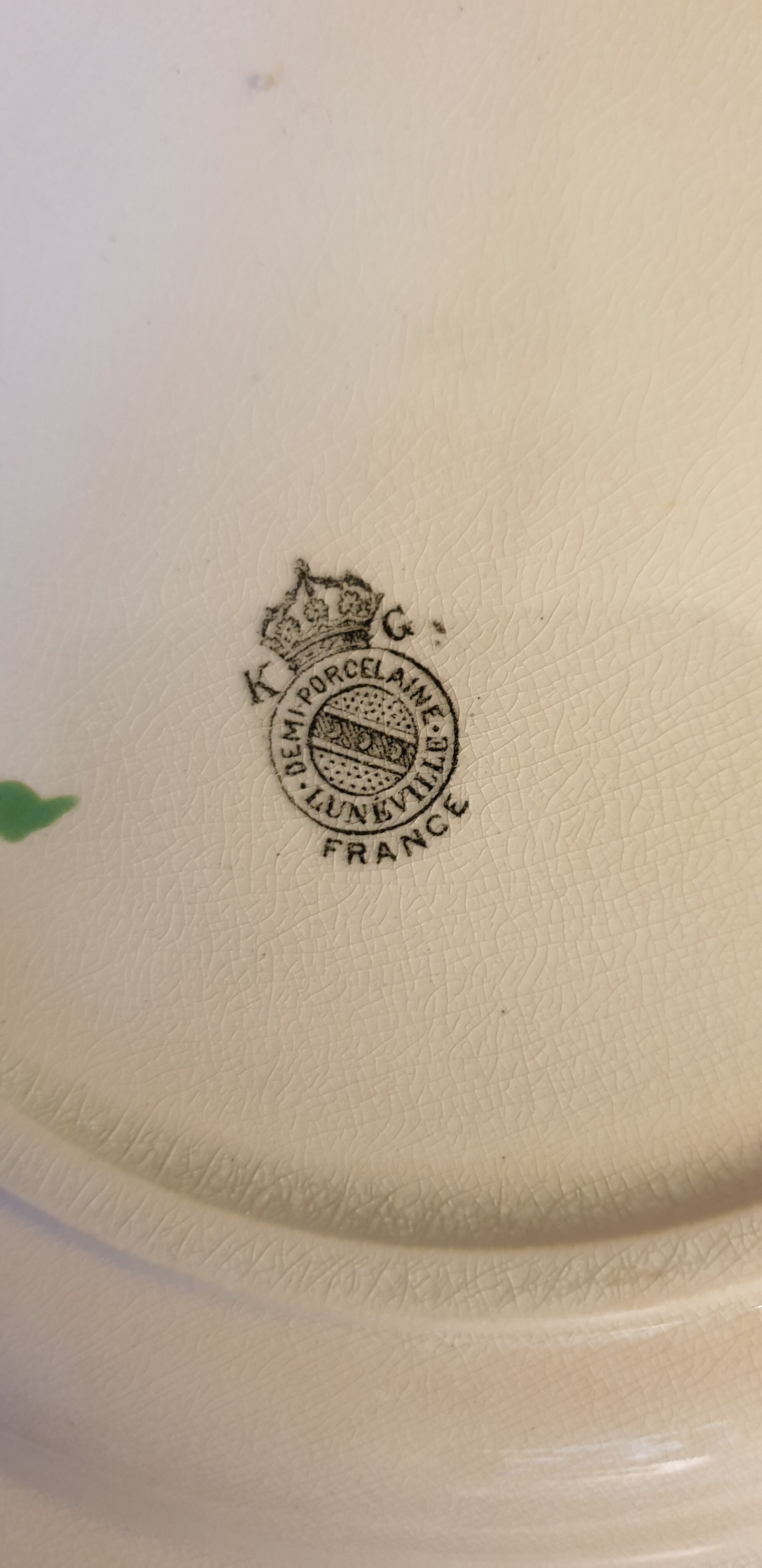 Earthenware plates luneville