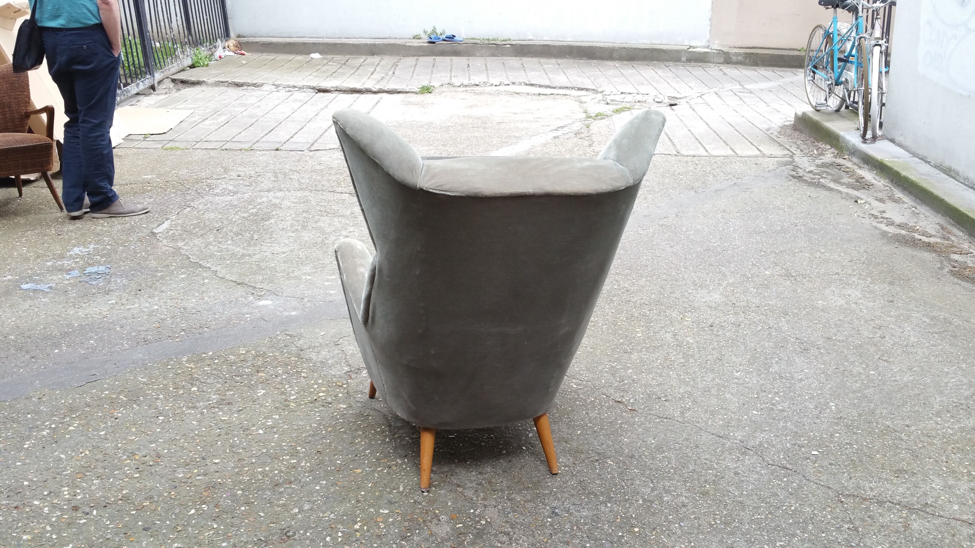 Exceptional Chair has ears Wingback chair years 50