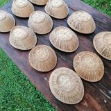 Set of 12 wicker restaurant bread baskets