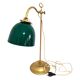 old desk lamp with banker notary gallows green opaline